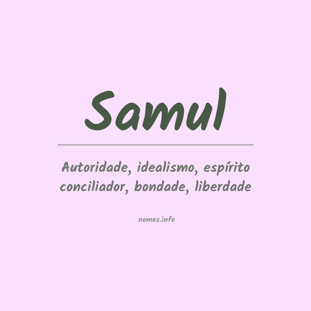 Significado do nome Samul