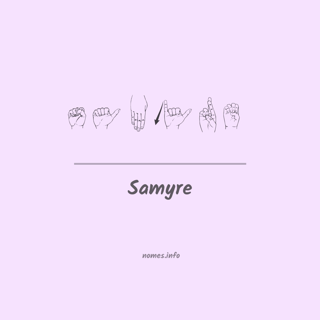 Samyre em Libras