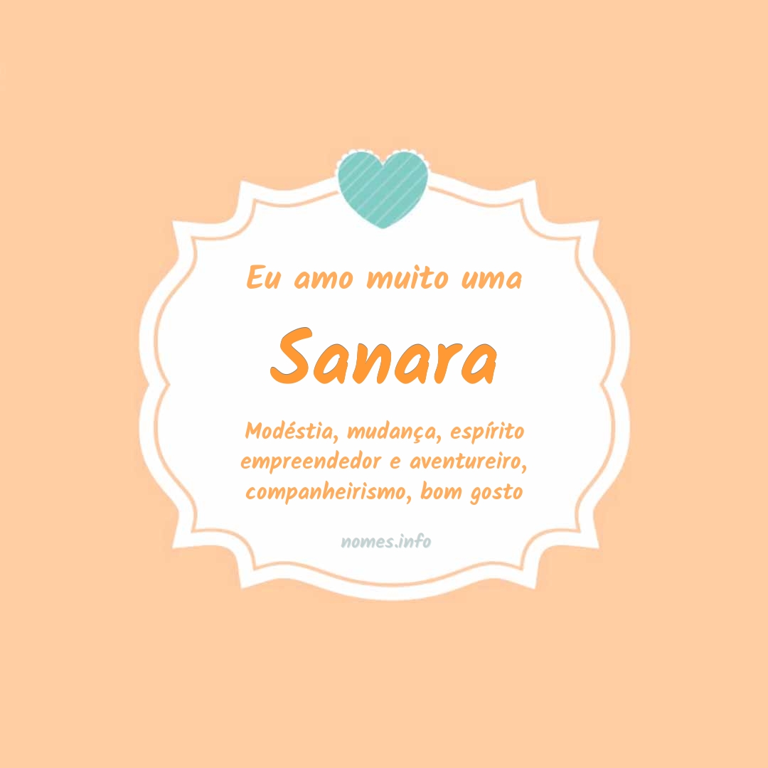 Eu amo muito Sanara