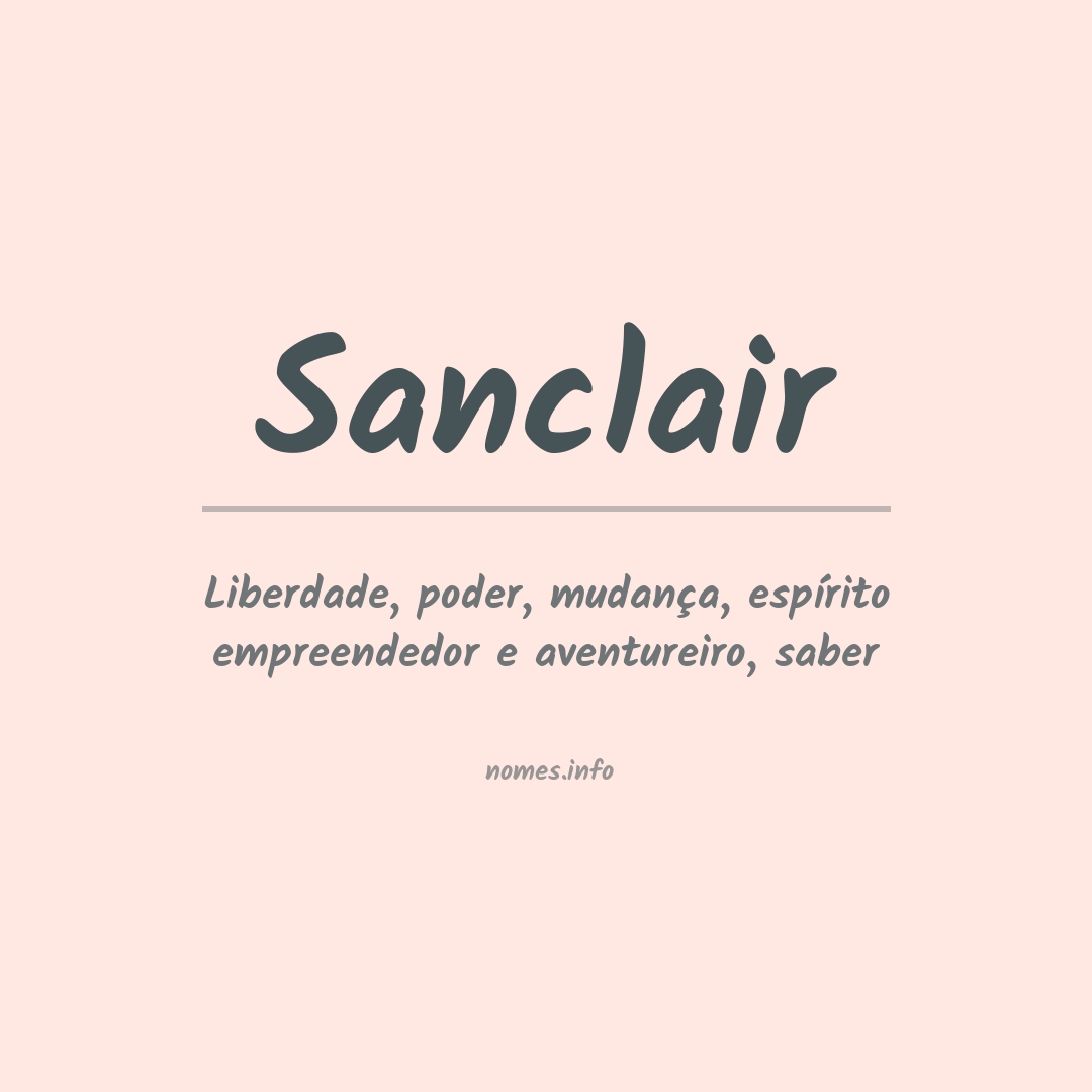 Significado do nome Sanclair