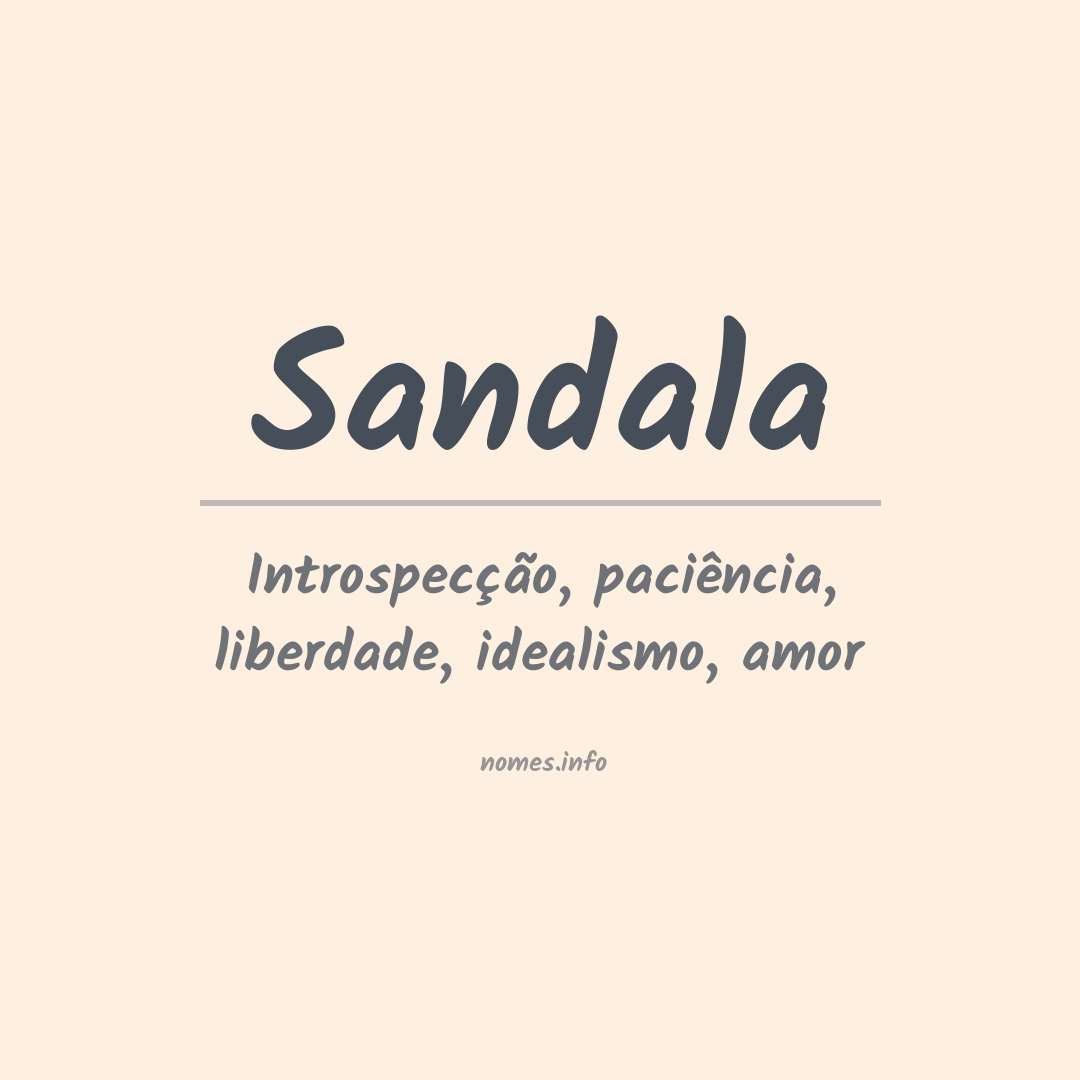 Significado do nome Sandala