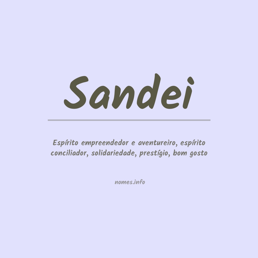 Significado do nome Sandei