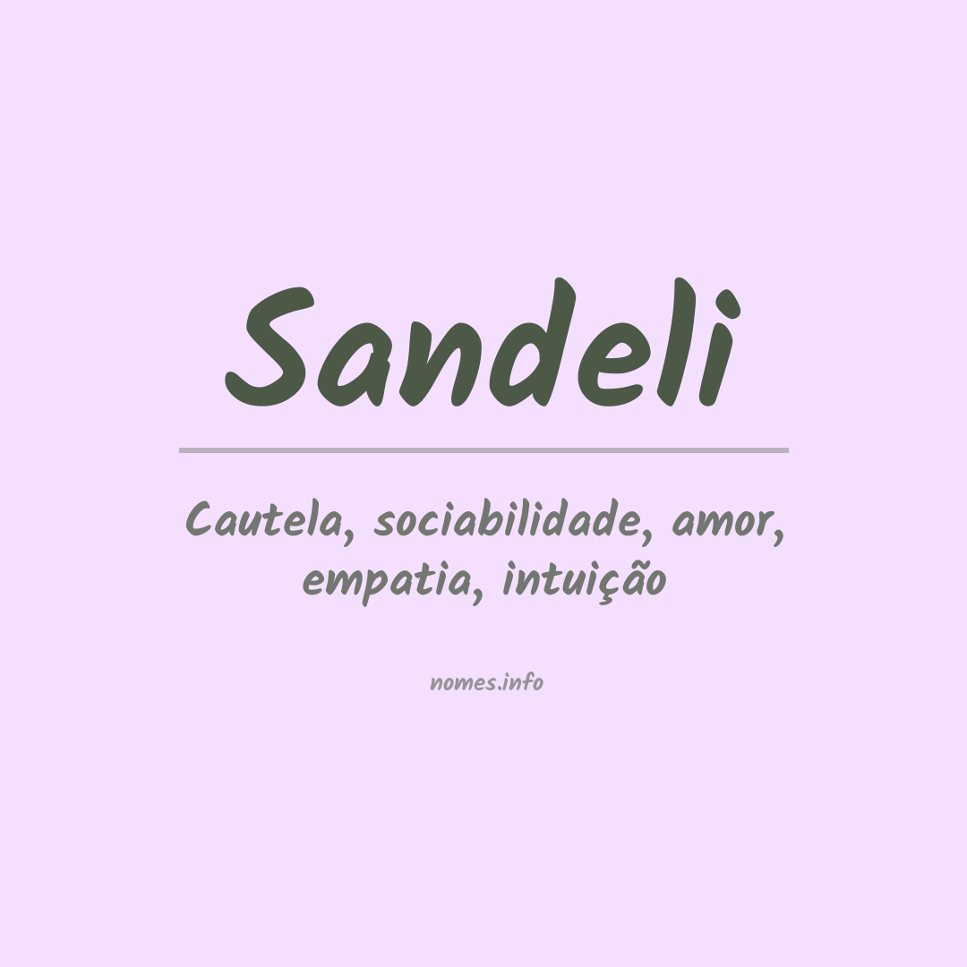 Significado do nome Sandeli