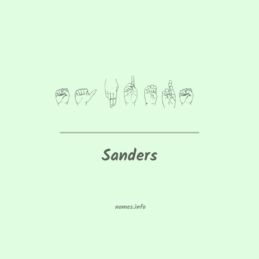 Sanders em Libras
