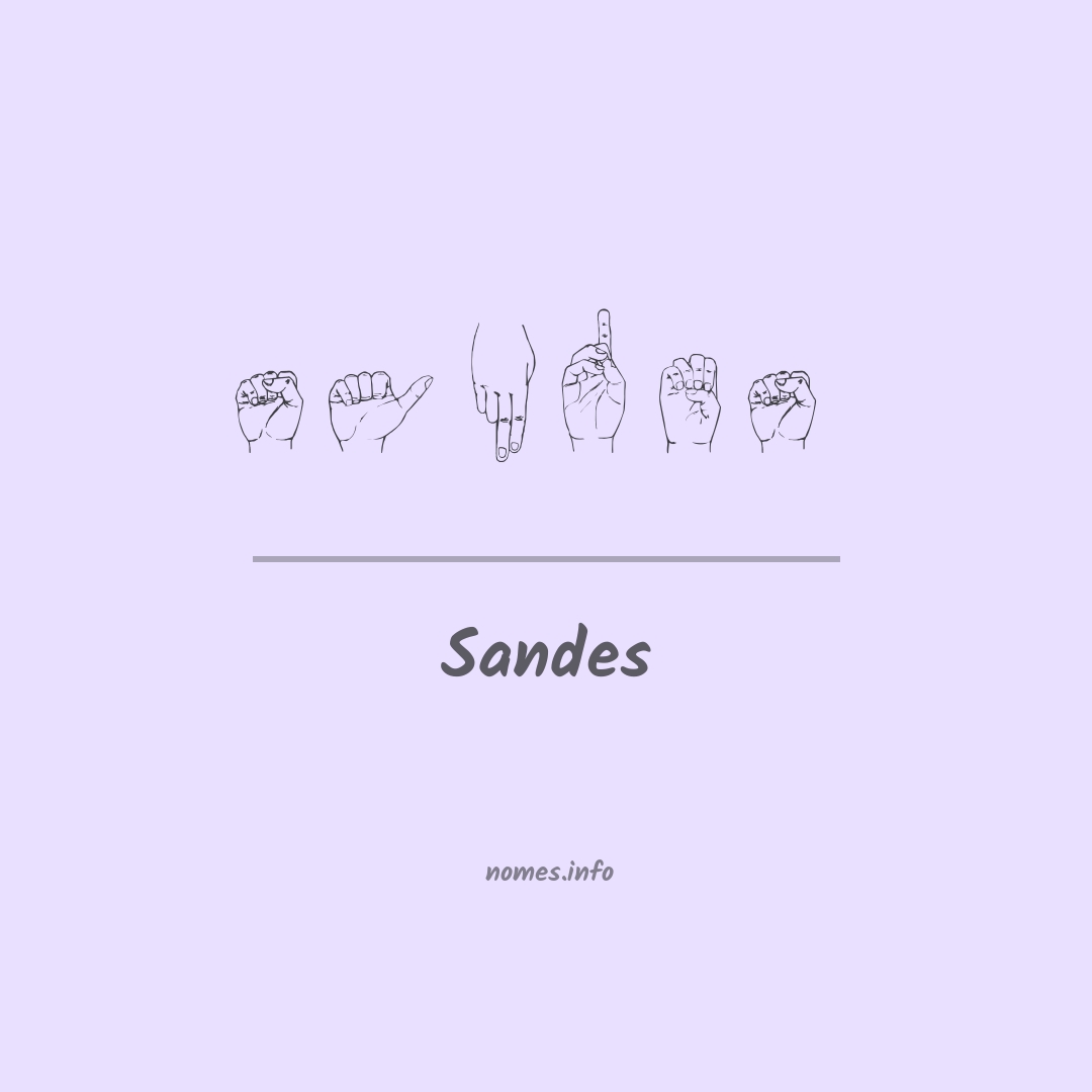 Sandes em Libras
