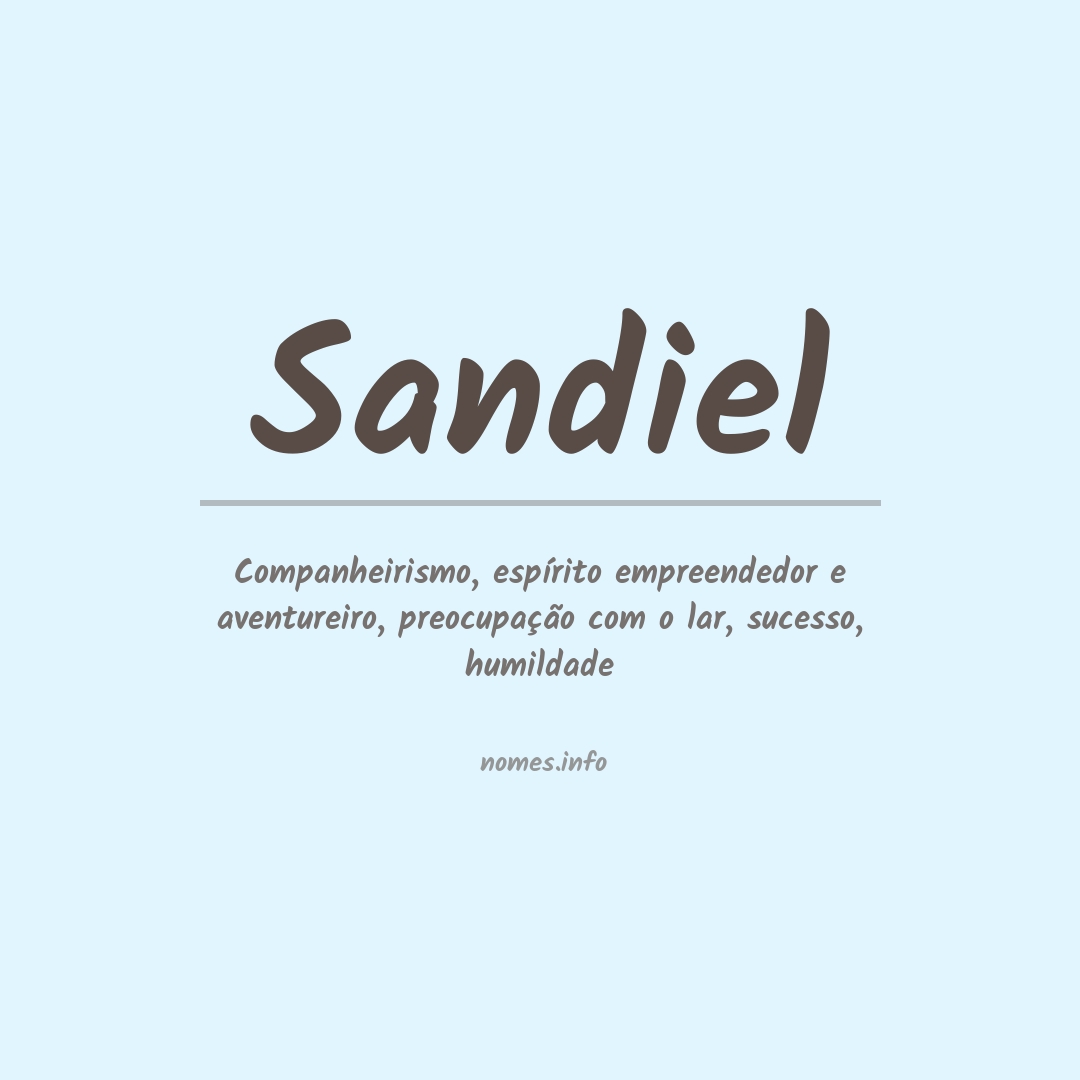 Significado do nome Sandiel