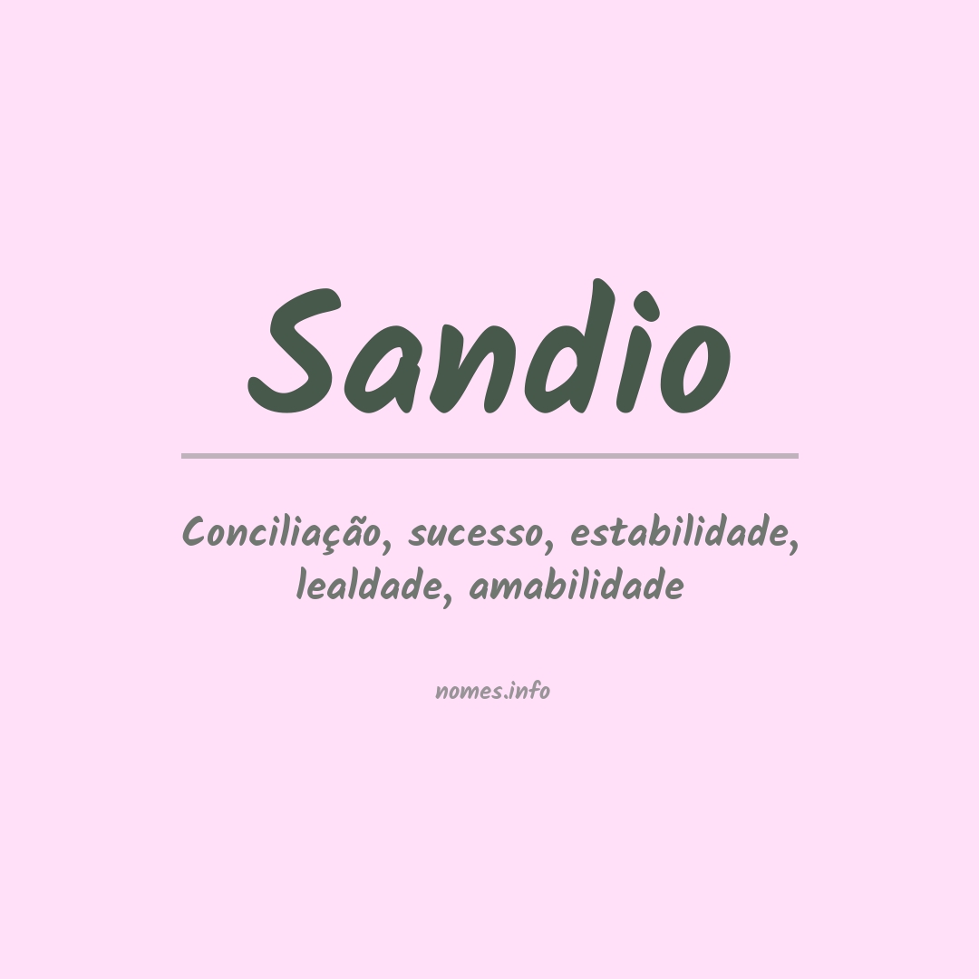 Significado do nome Sandio