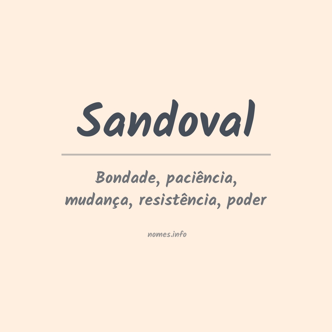 Significado do nome Sandoval