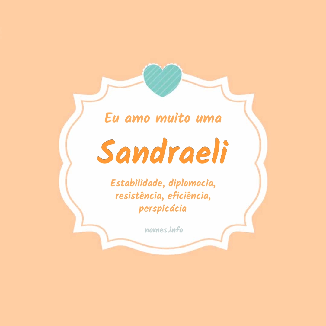 Eu amo muito Sandraeli