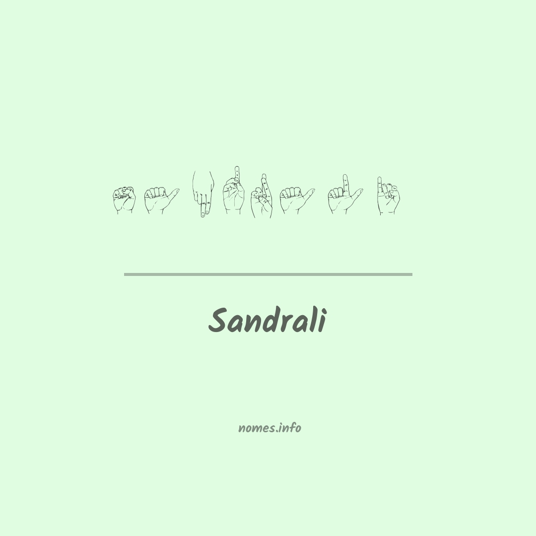 Sandrali em Libras