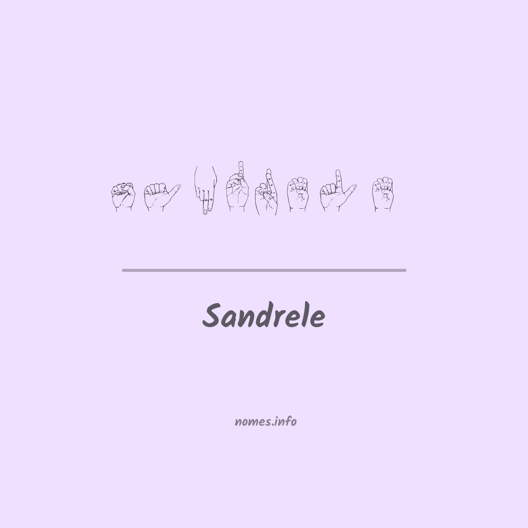 Sandrele em Libras