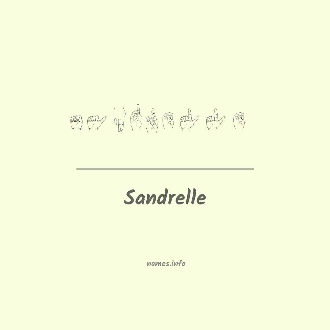 Sandrelle em Libras