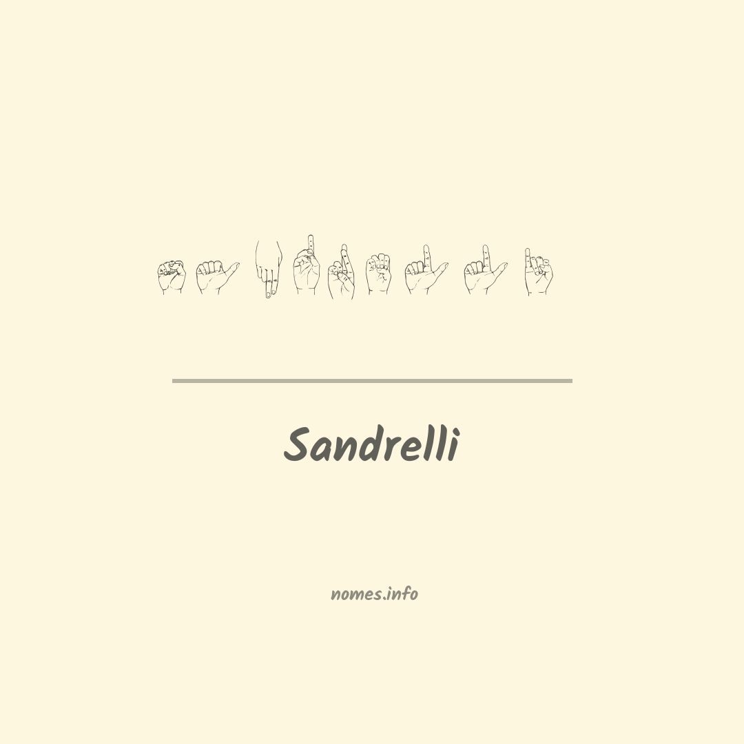 Sandrelli em Libras