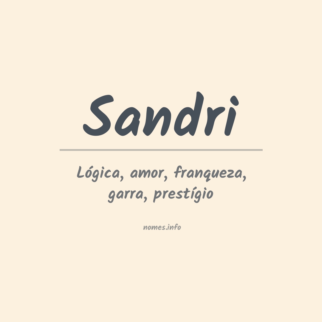 Significado do nome Sandri