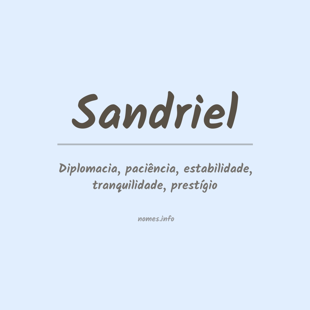 Significado do nome Sandriel