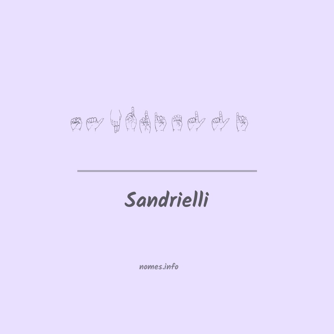 Sandrielli em Libras