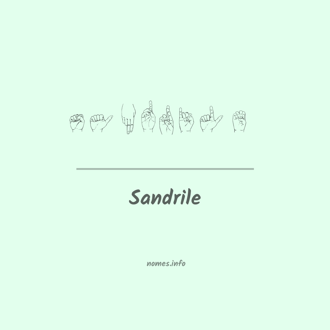 Sandrile em Libras