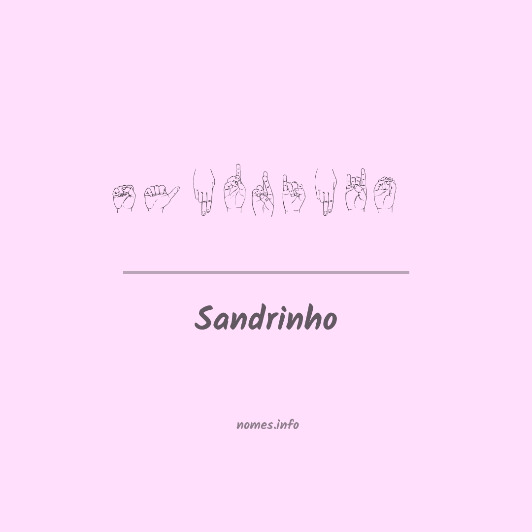 Sandrinho em Libras