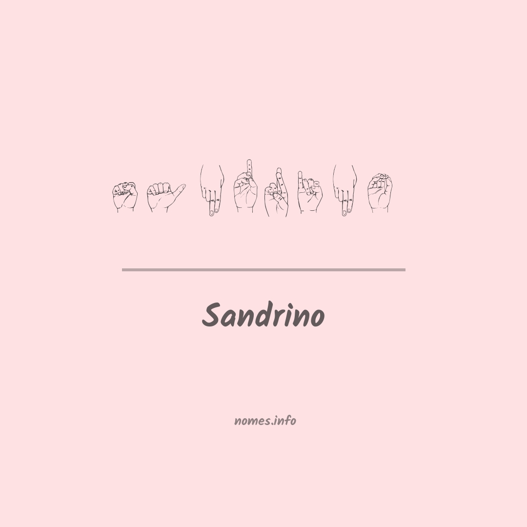 Sandrino em Libras