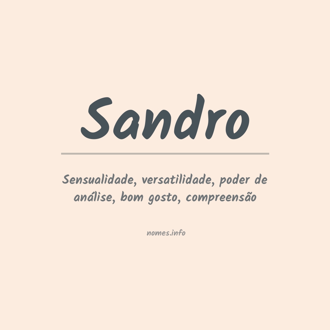 Significado do nome Sandro