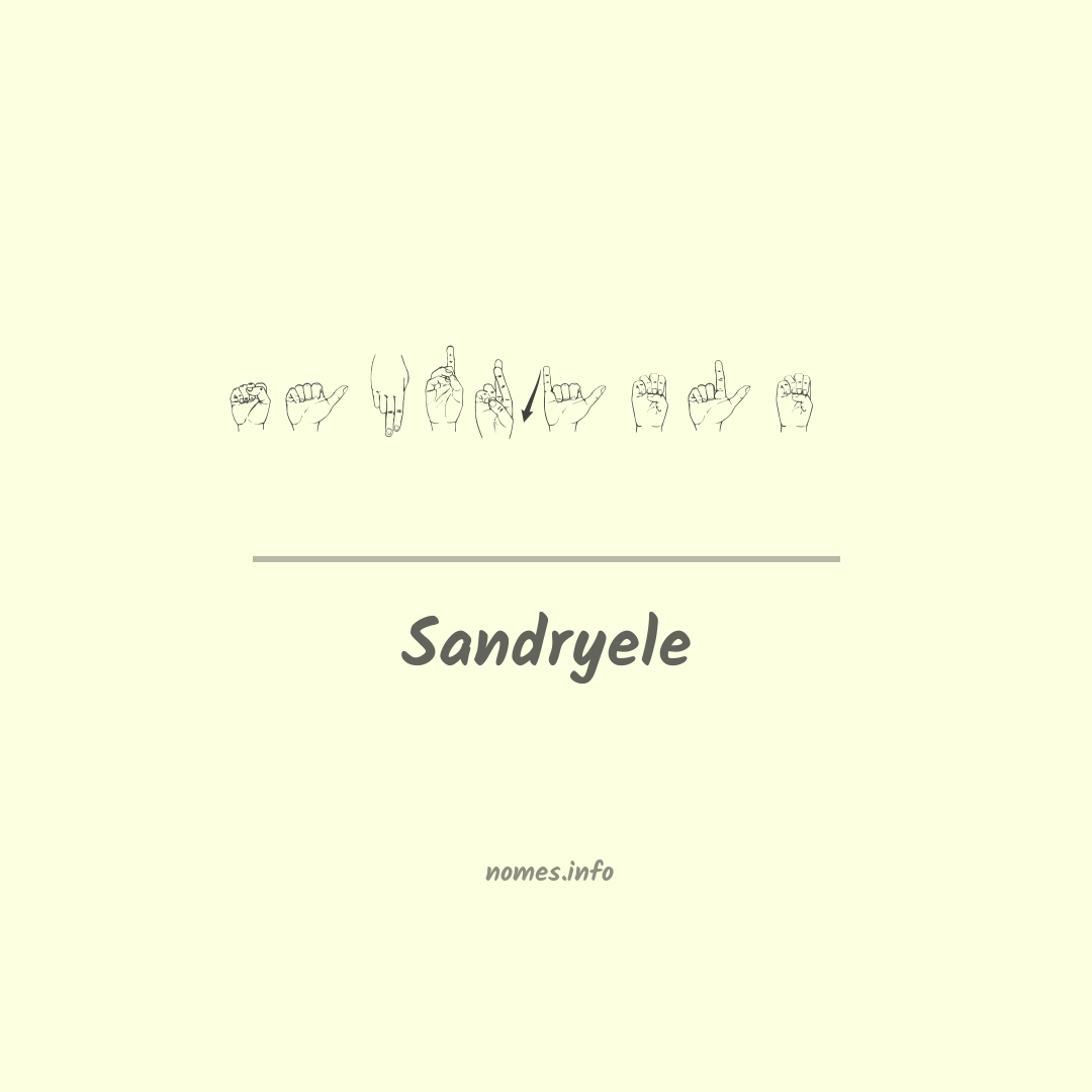 Sandryele em Libras
