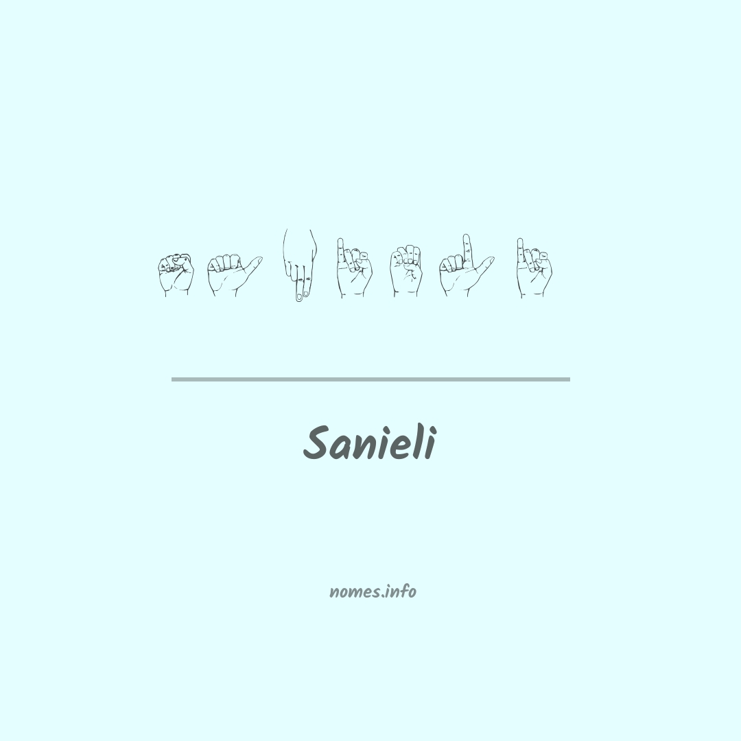 Sanieli em Libras