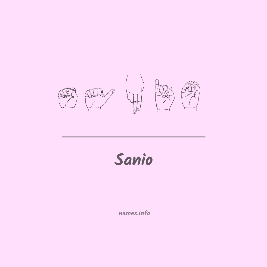 Sanio em Libras