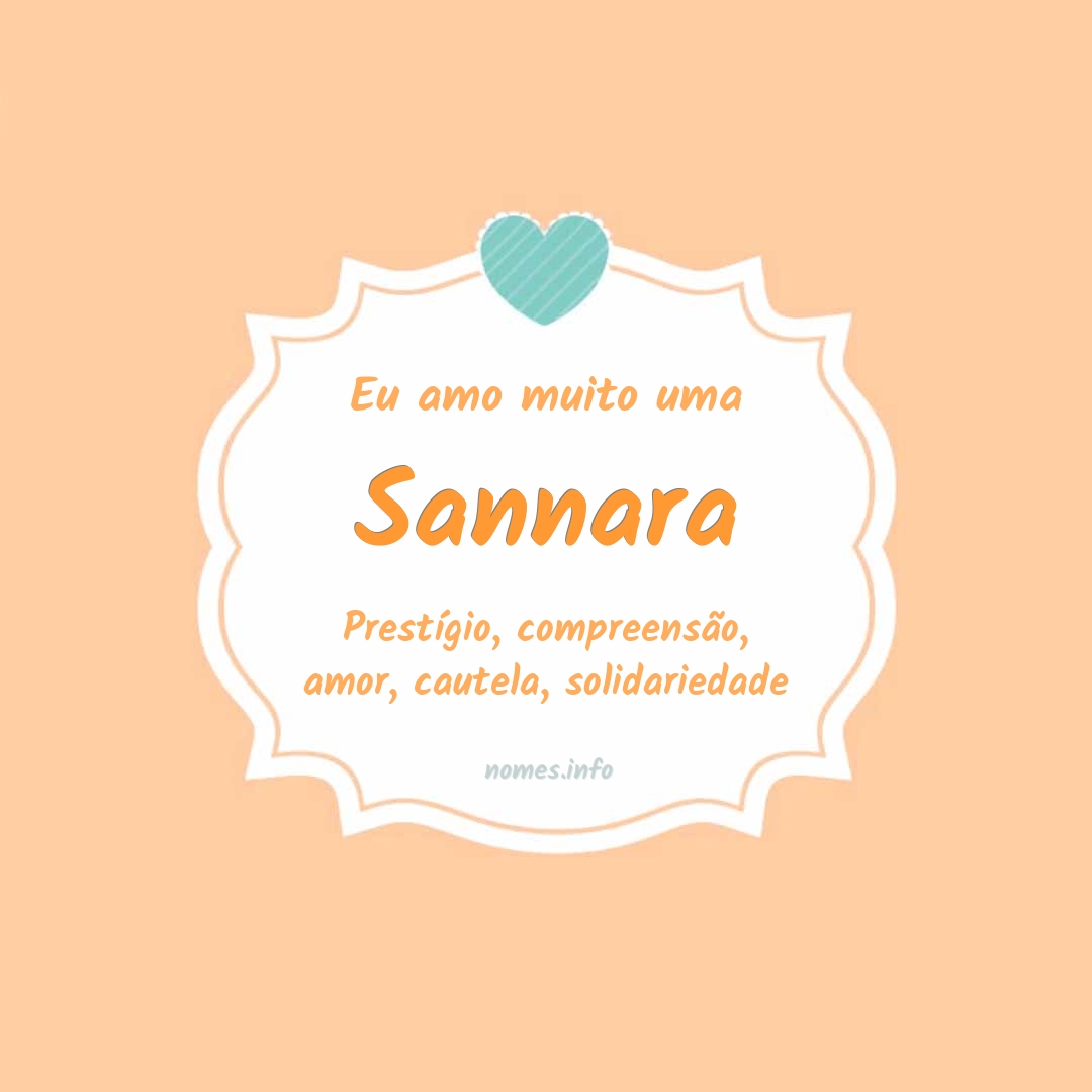Eu amo muito Sannara