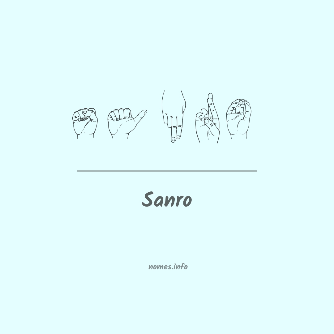 Sanro em Libras