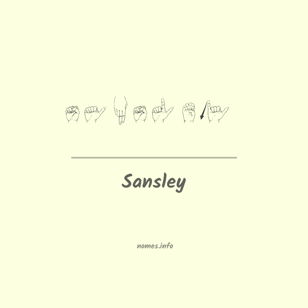 Sansley em Libras