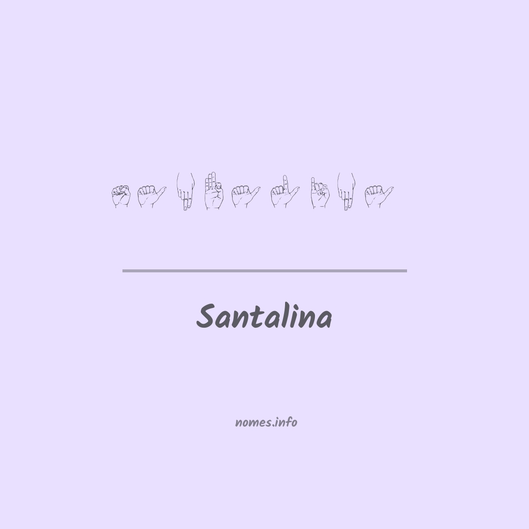 Santalina em Libras