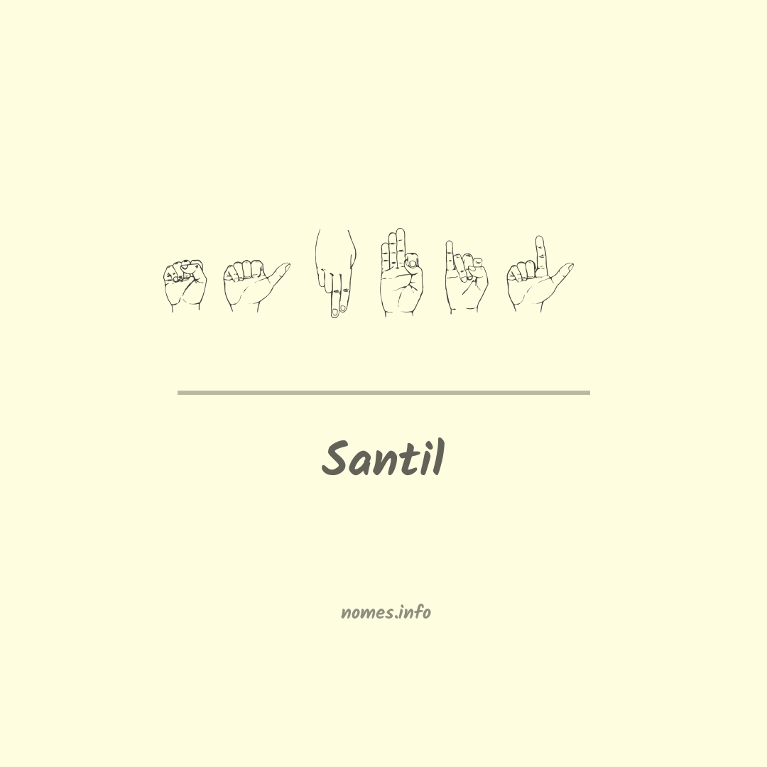 Santil em Libras