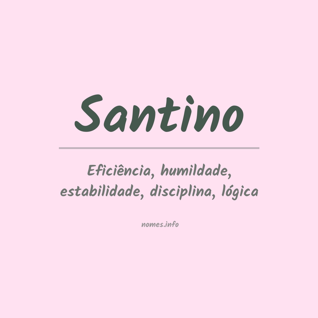 Significado do nome Santino