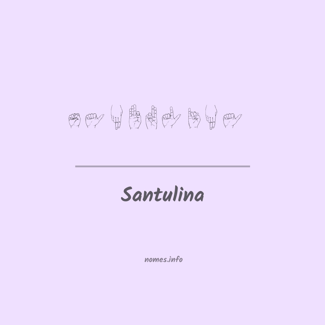 Santulina em Libras