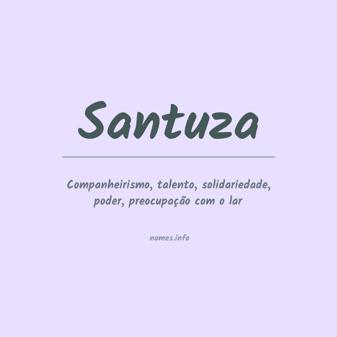 Significado do nome Santuza