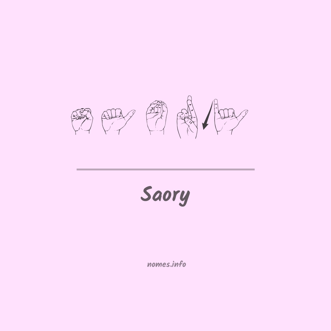 Saory em Libras