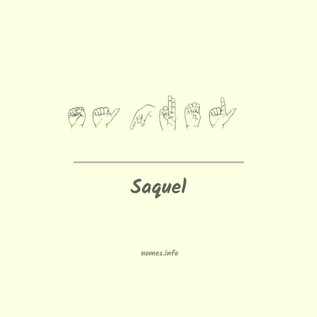 Saquel em Libras