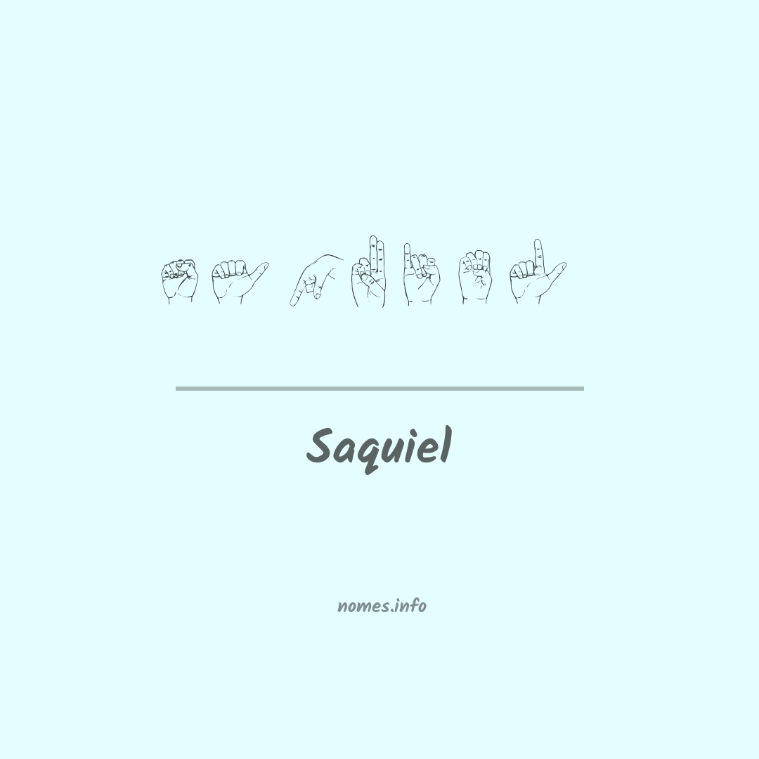 Saquiel em Libras