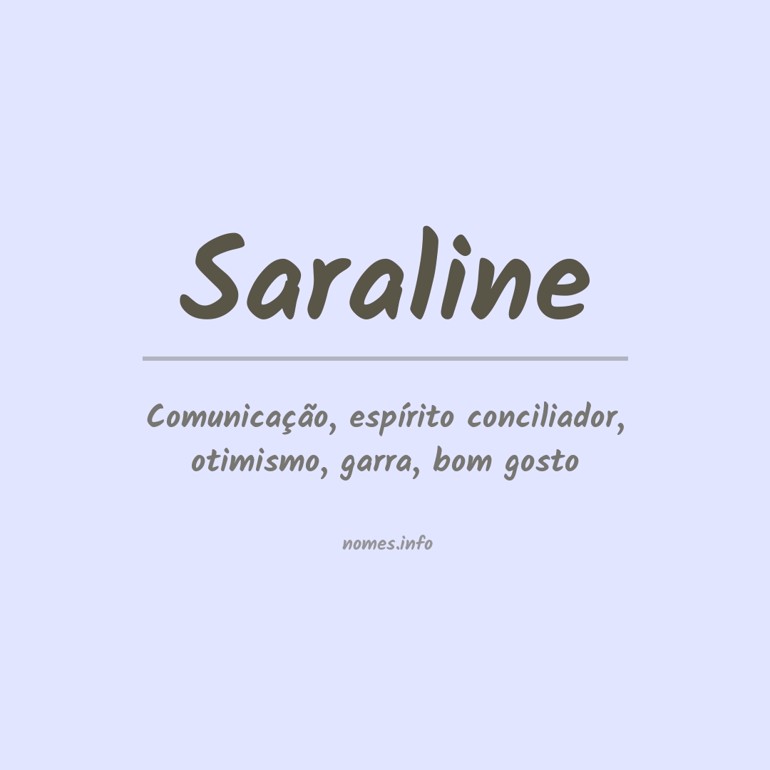 Significado do nome Saraline