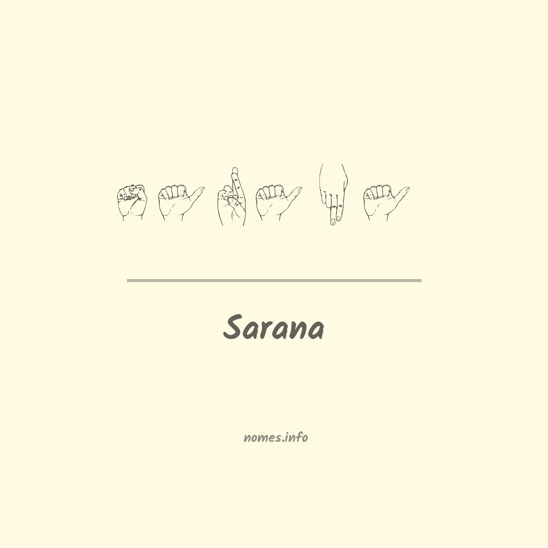 Sarana em Libras