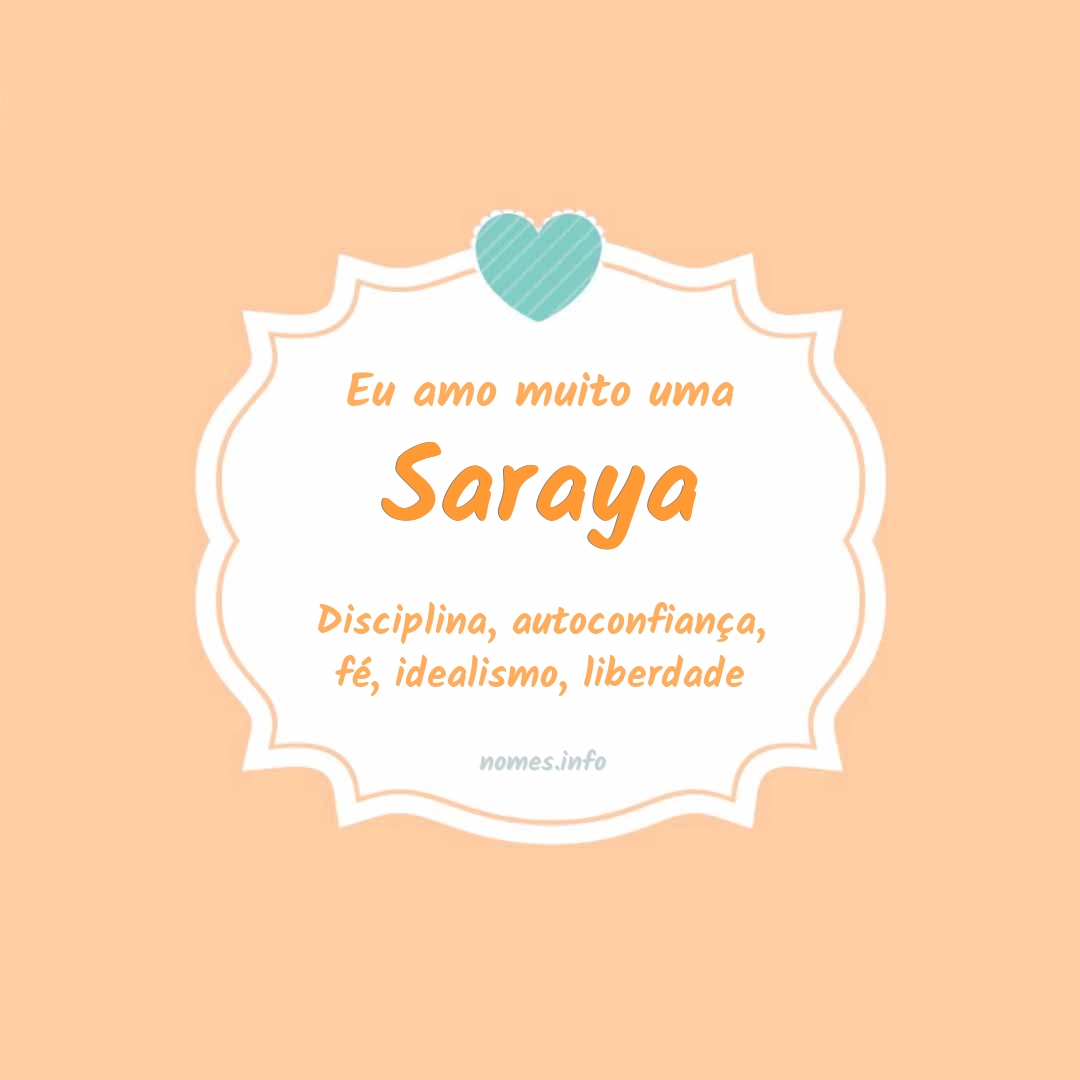 Eu amo muito Saraya