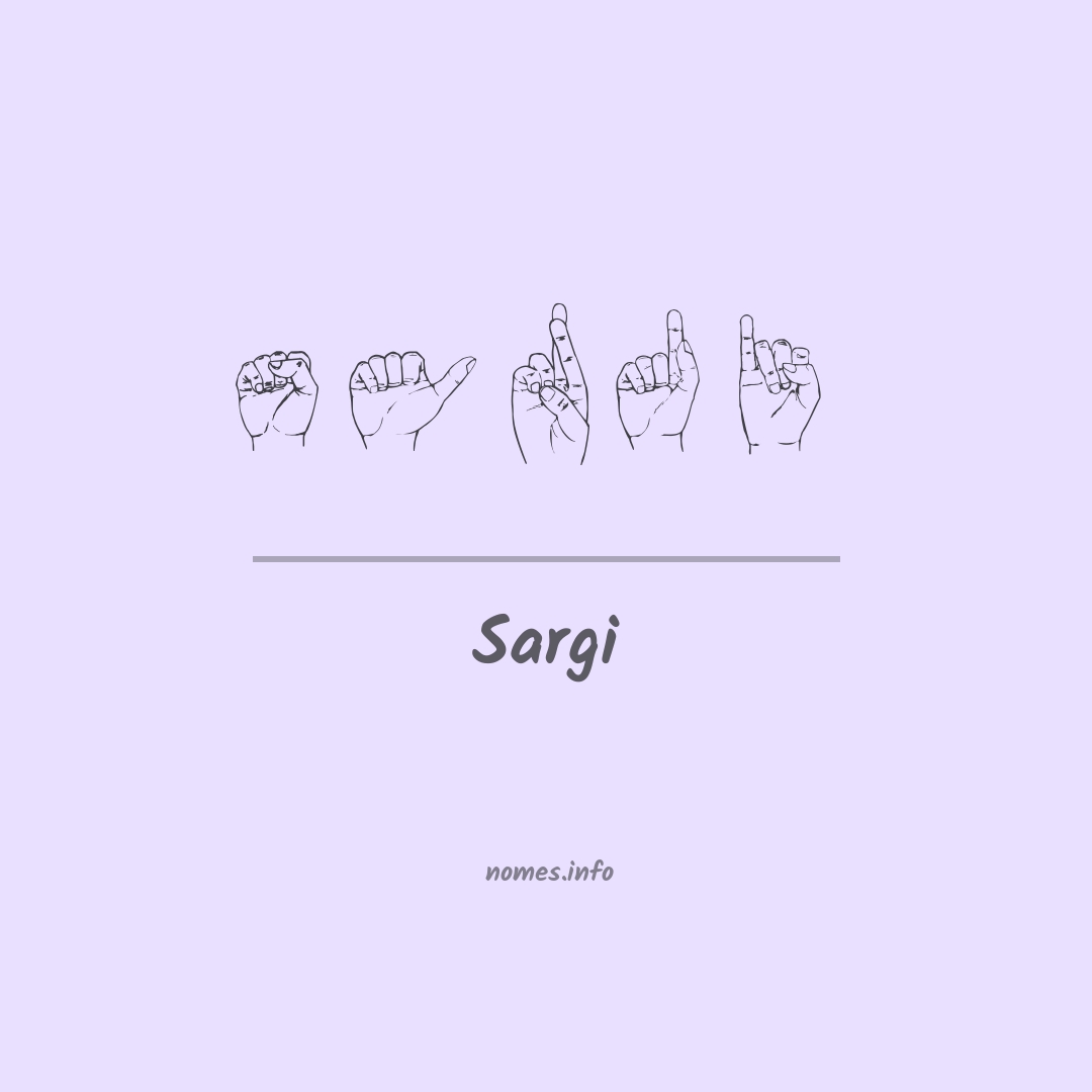 Sargi em Libras