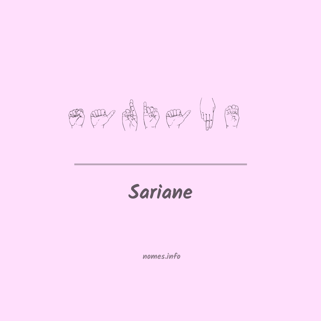 Sariane em Libras