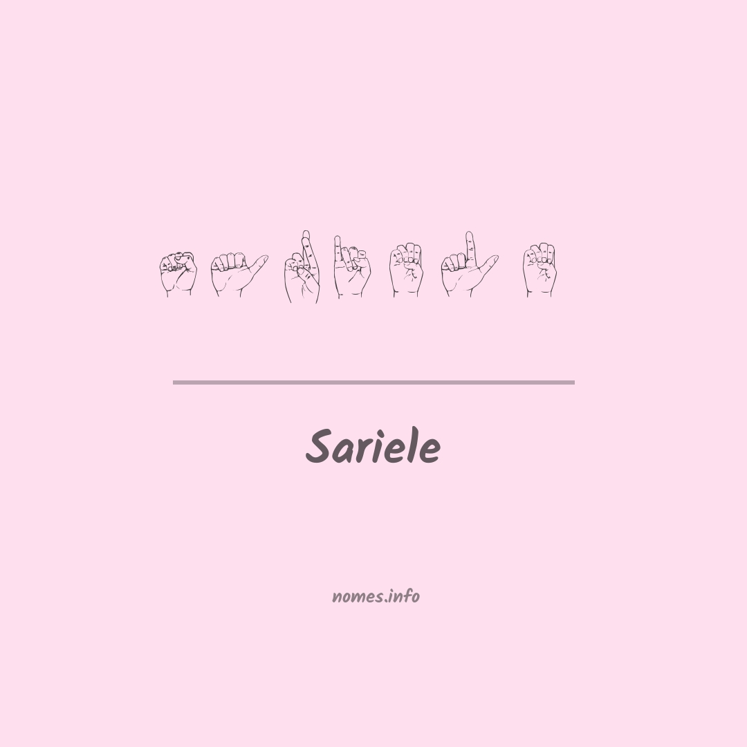 Sariele em Libras
