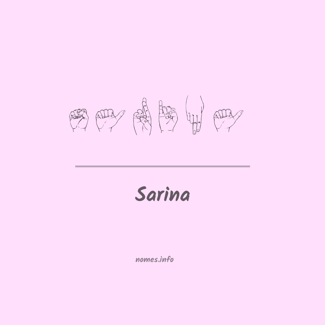 Sarina em Libras Sarina em Libras