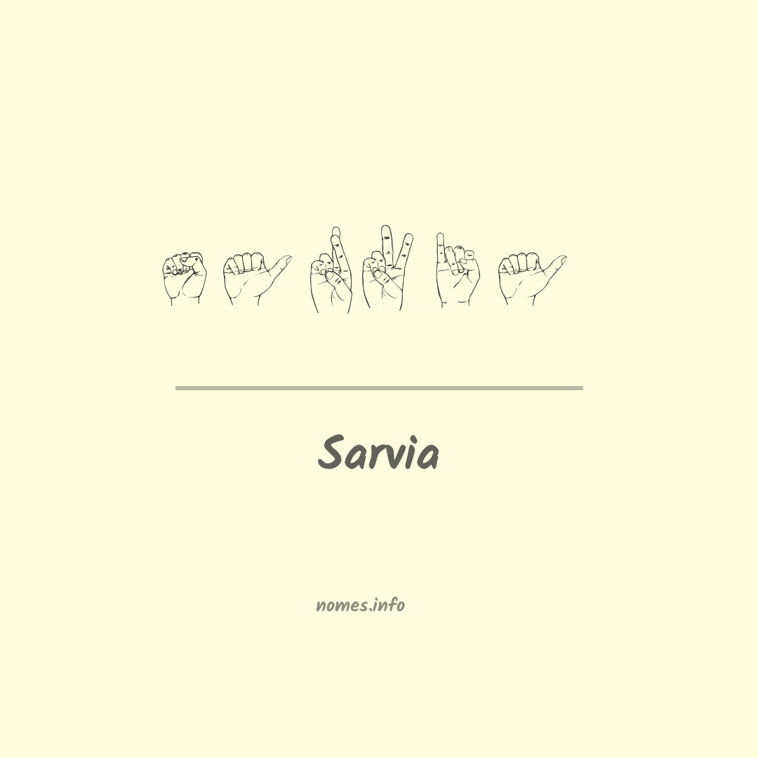 Sarvia em Libras