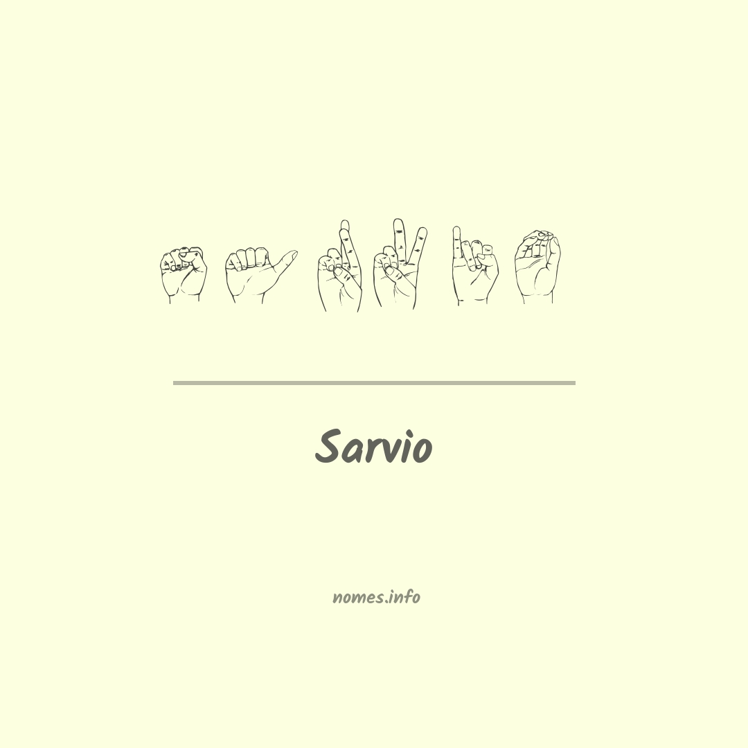 Sarvio em Libras
