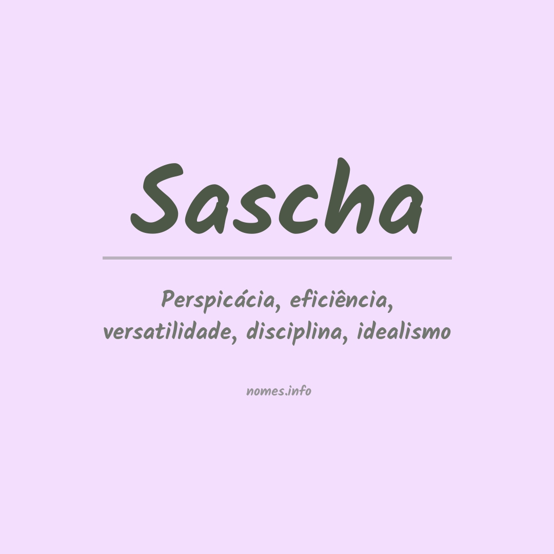 Significado do nome Sascha