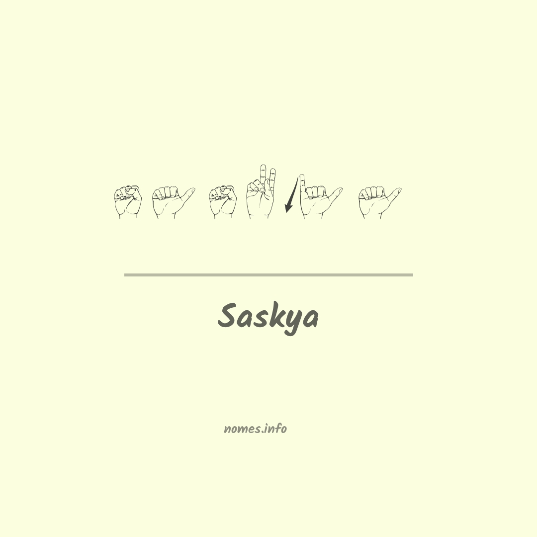 Saskya em Libras