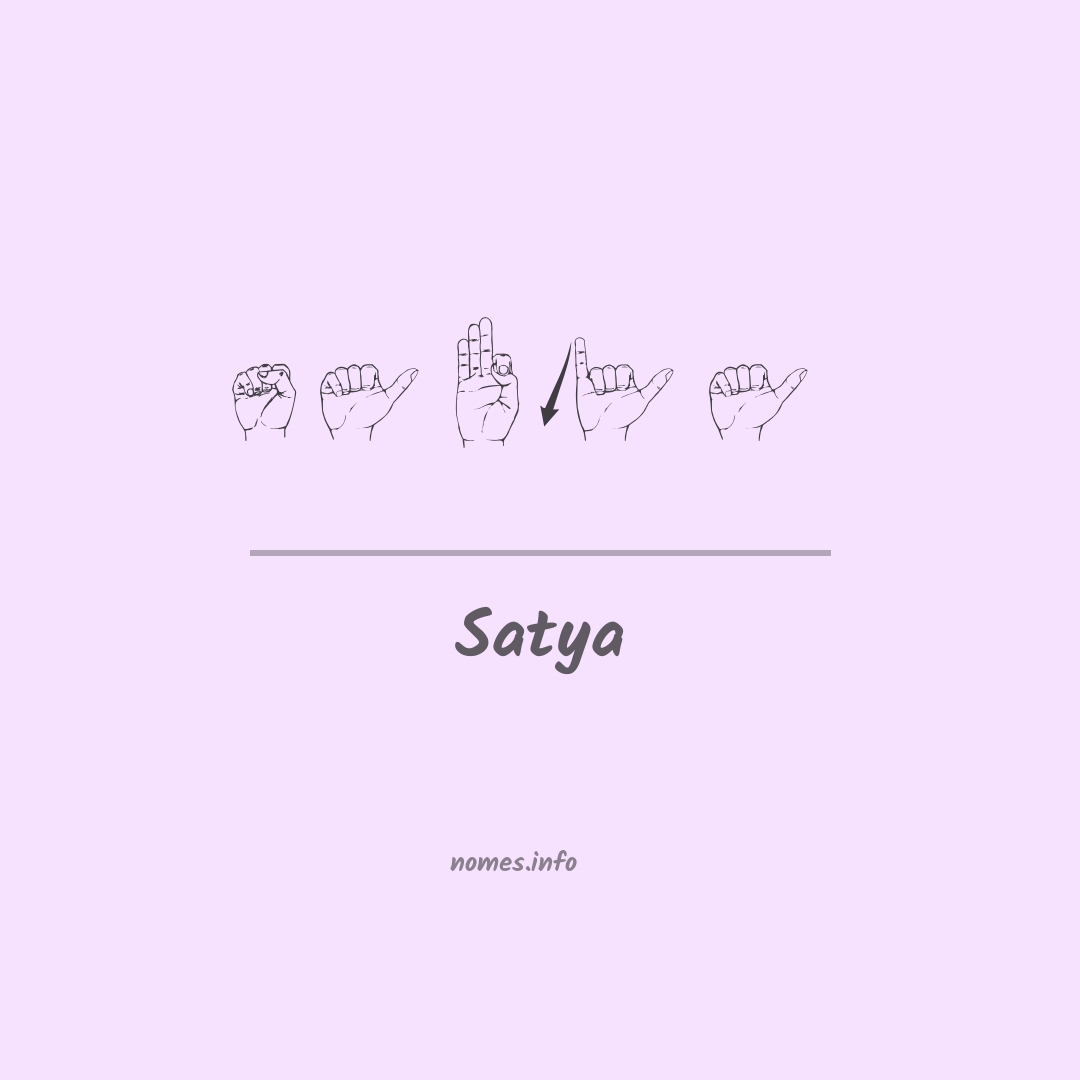 Satya em Libras